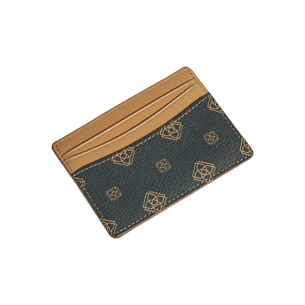 Kahve Desa Monogram Deri Kartlık