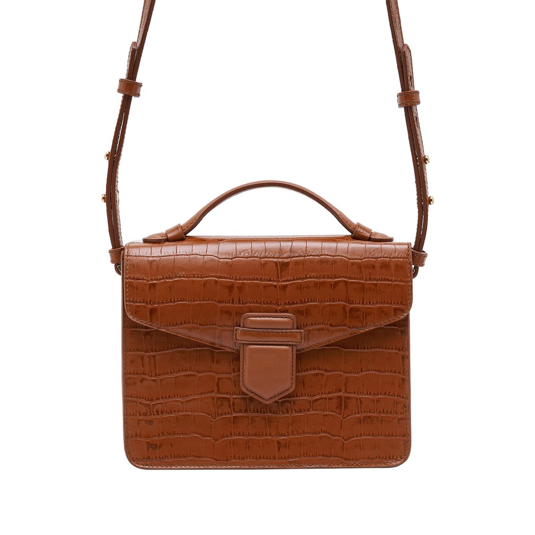 Kahve Diode Kadın Deri Omuz Askılı Çanta
