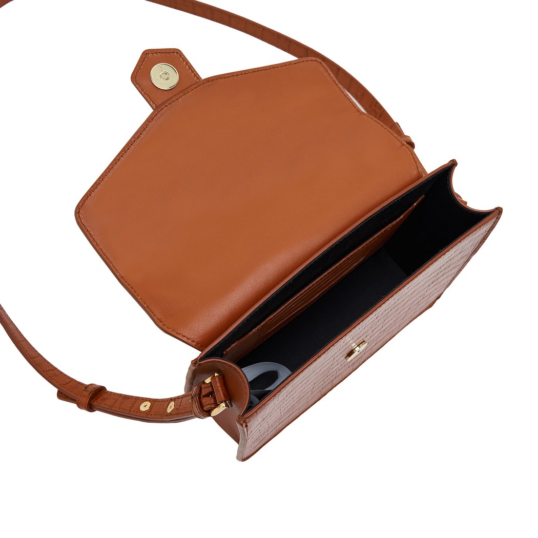 Kahve Diode Kadın Deri Omuz Askılı Çanta