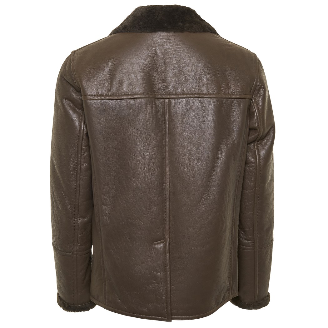 Kahve Diodoro Erkek Kürk Kaban