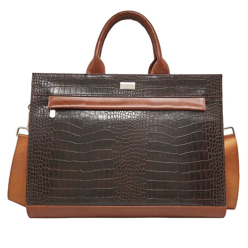 Kahve Editta Kadın Evrak Çantası