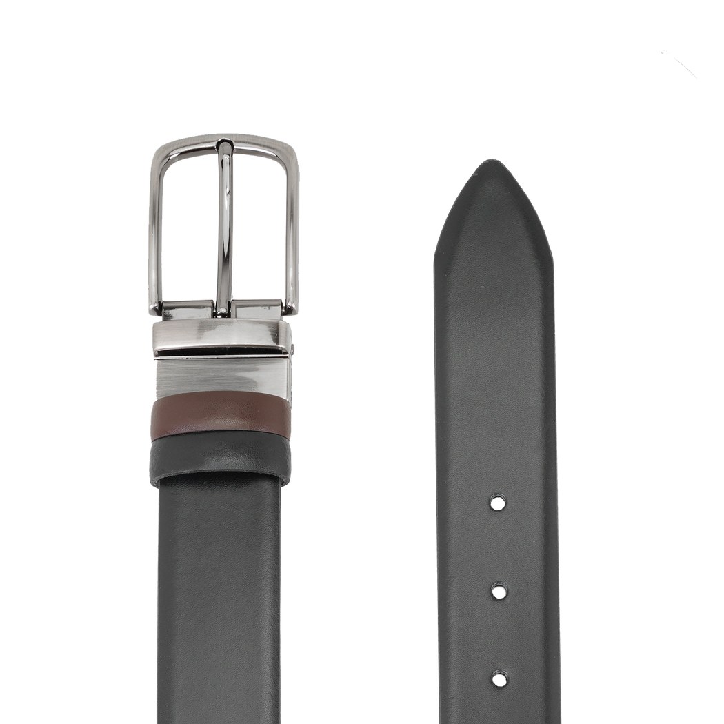 Kahve Erkek Çift Taraflı Klasik Deri Kemer