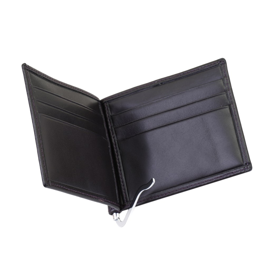 Kahve Erkek Para Klipsli Deri Cüzdan / Kartlık