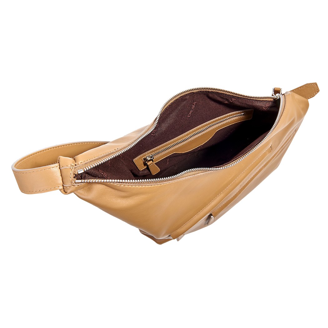 Kahve Eve Deri Omuz Askılı Çanta