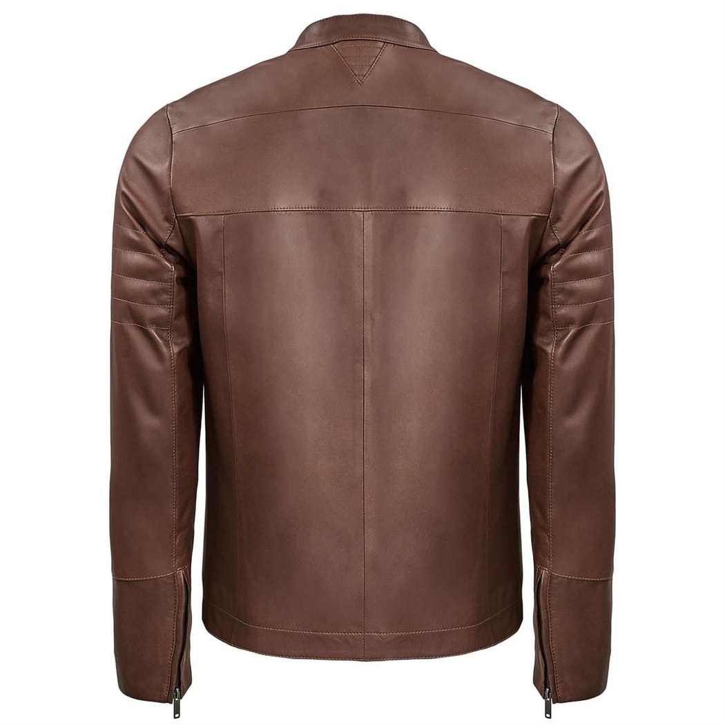 Kahve Jak Erkek Deri Ceket