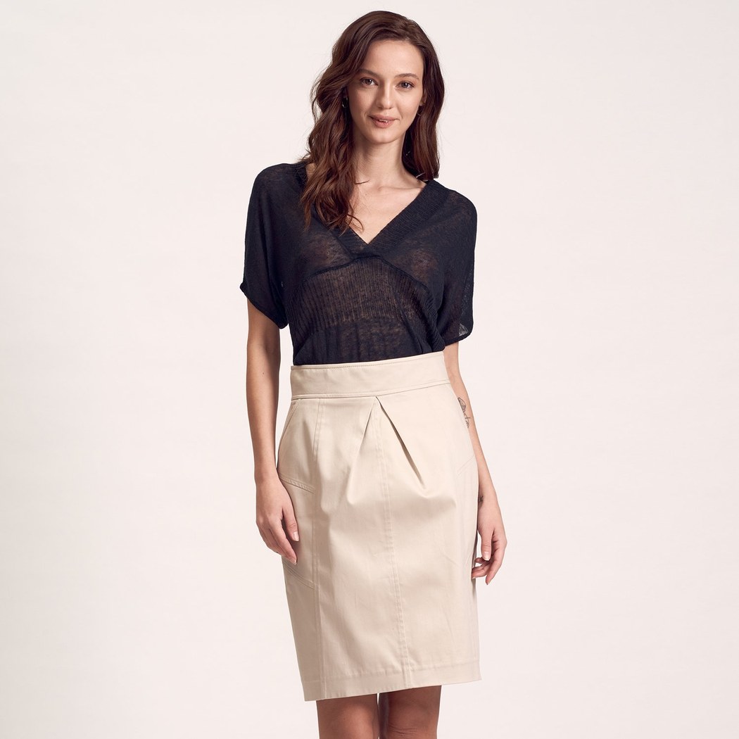 Kahve Kadın Kalem Etek