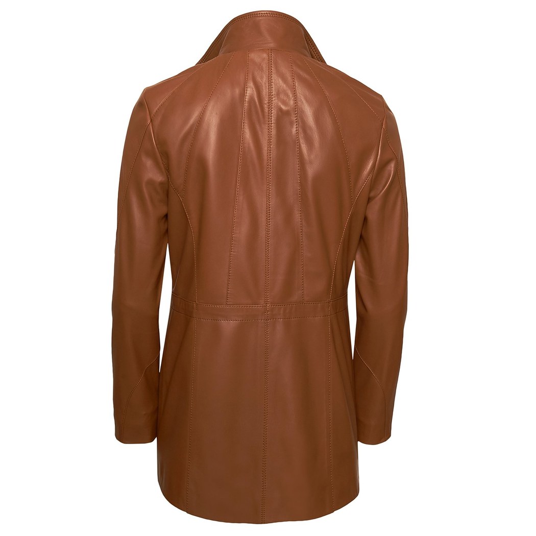 Kahve Laila Kadın Deri Mont