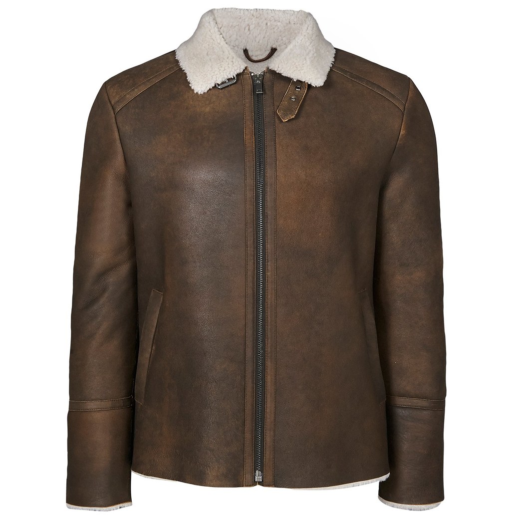 Kahve Leonel Erkek Kürk Mont