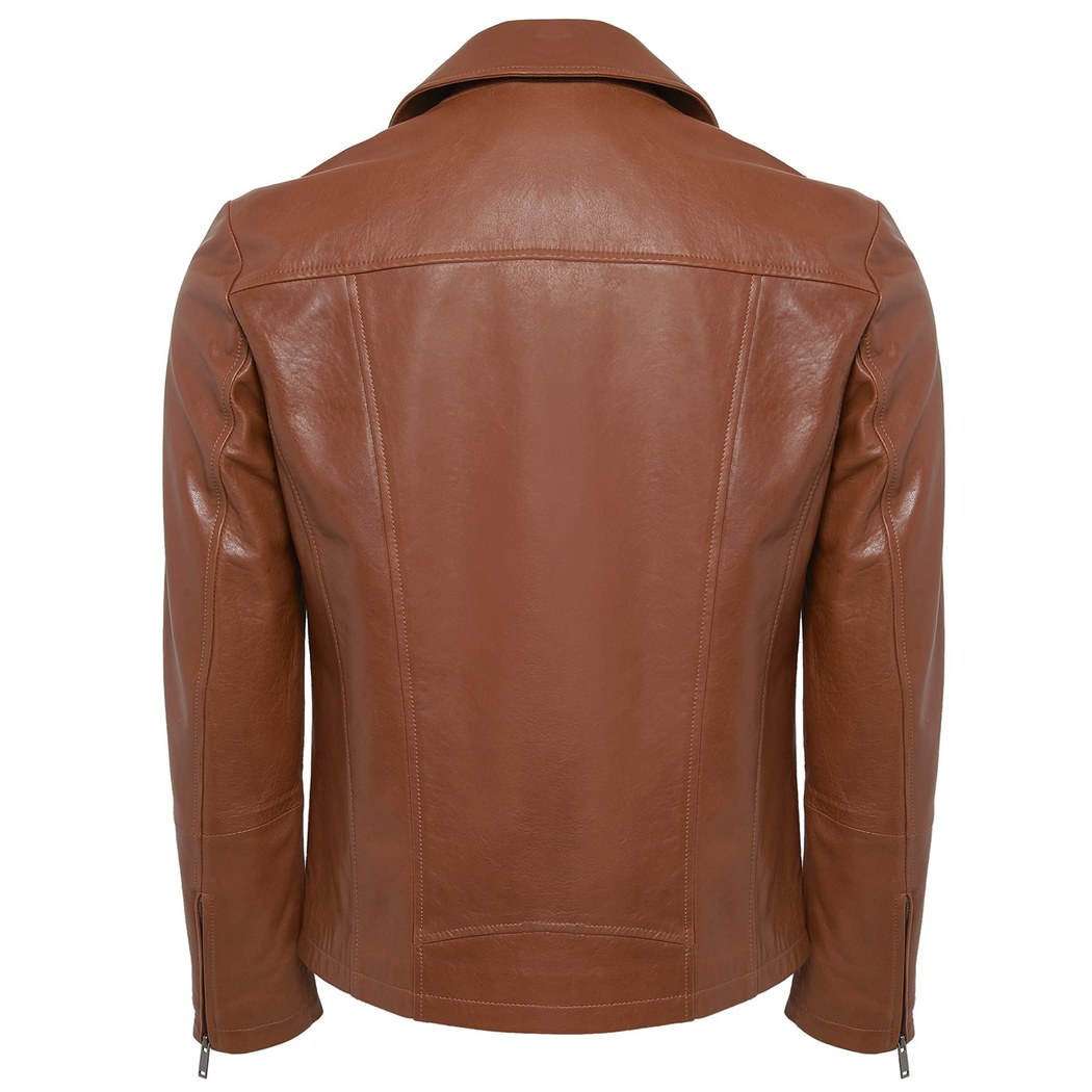 Kahve Luca Erkek Deri Mont