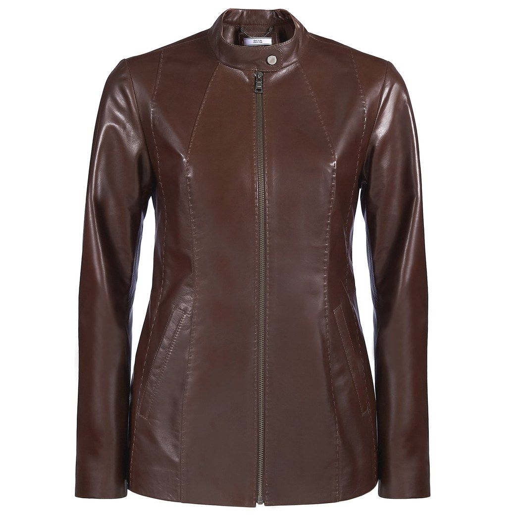 Kahve Marya Kadın Deri Ceket