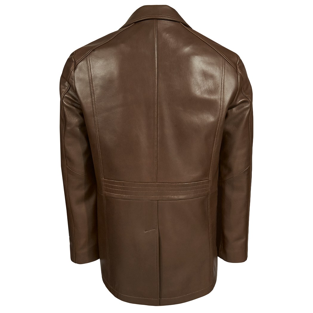 Kahve Miguel Erkek Deri Kaban