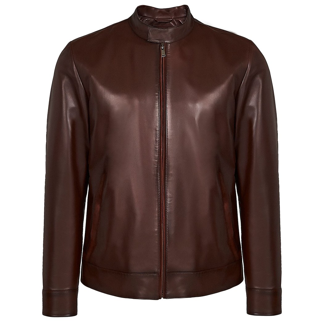 Kahve Moor Erkek Deri Ceket