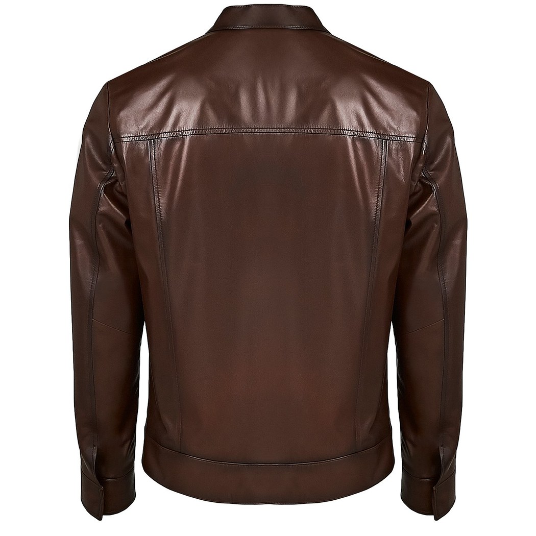 Kahve Moor Erkek Deri Ceket