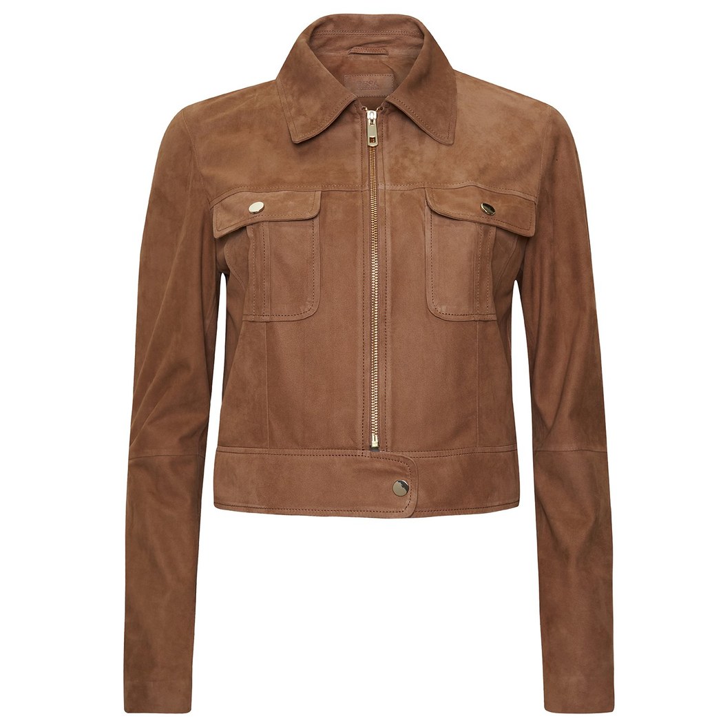 Kahve Nena Kadın Süet Ceket