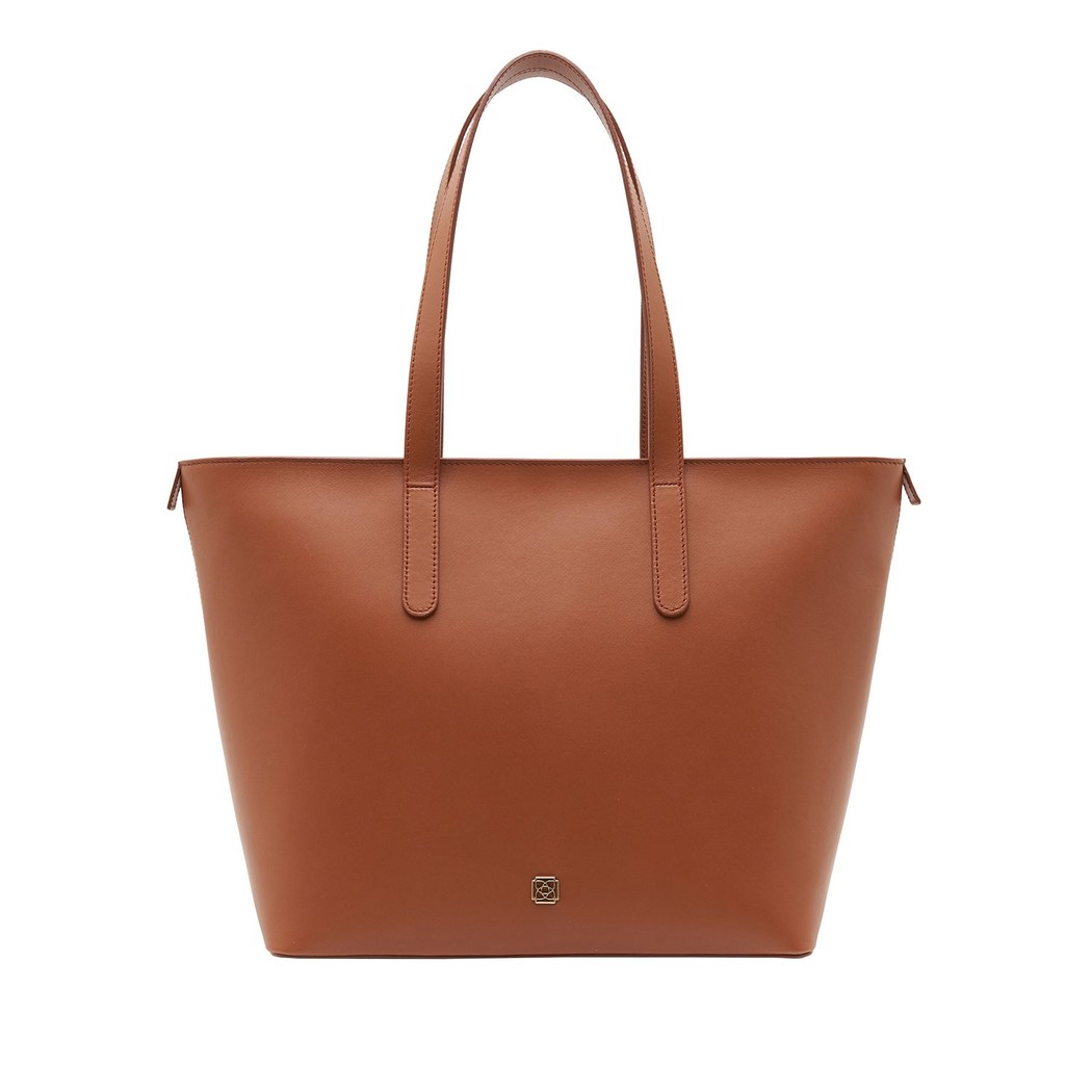 Kahve Sarah Kadın Deri Omuz Askılı Çanta