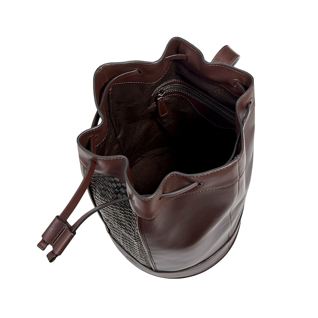 Kahve Thomas Kadın Örgü Deri Çanta