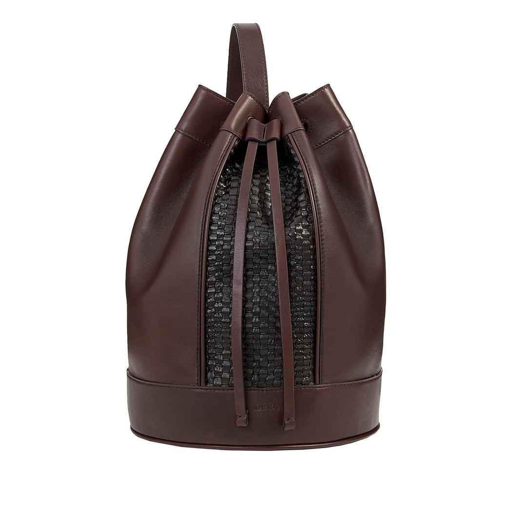 Kahve Thomas Kadın Örgü Deri Çanta