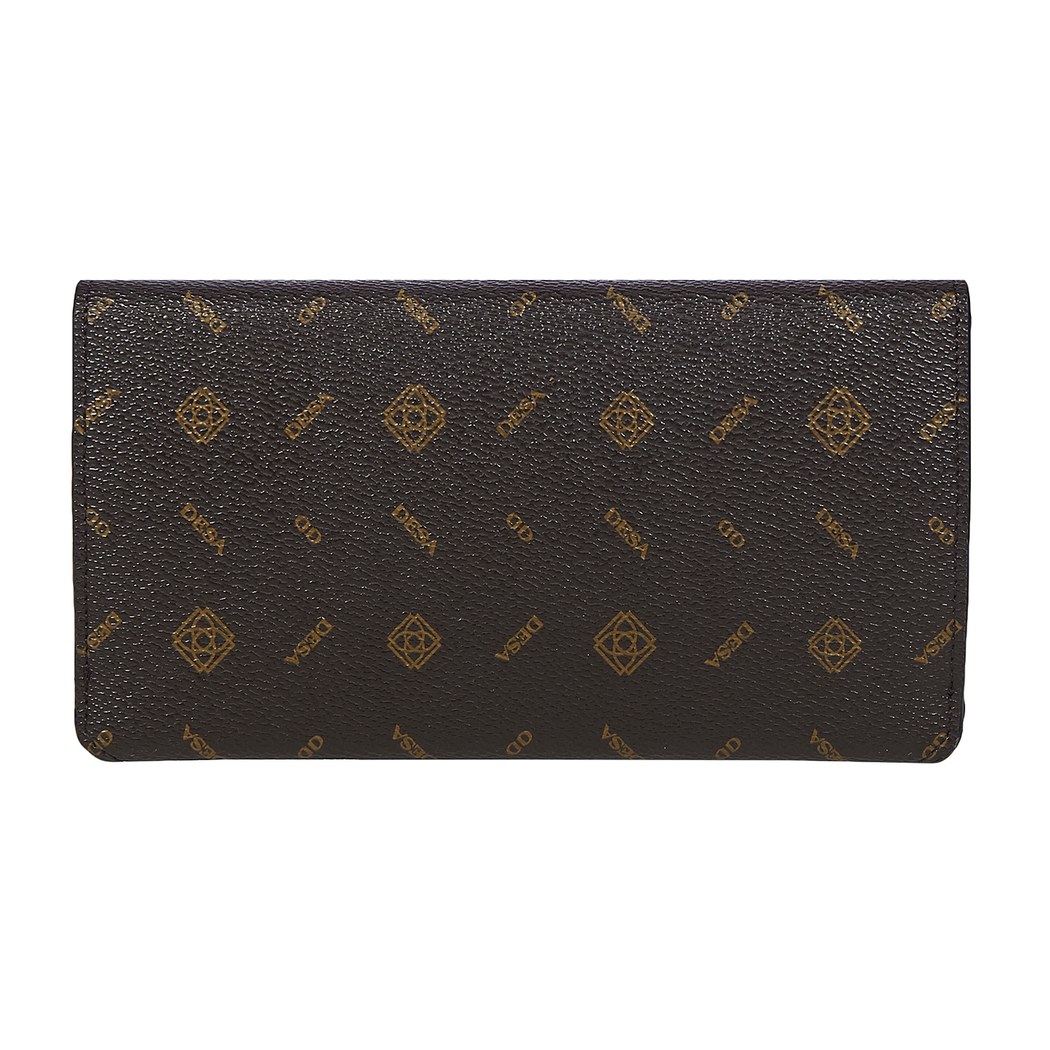 Kahve Zarf Monogram Kadın Cüzdan