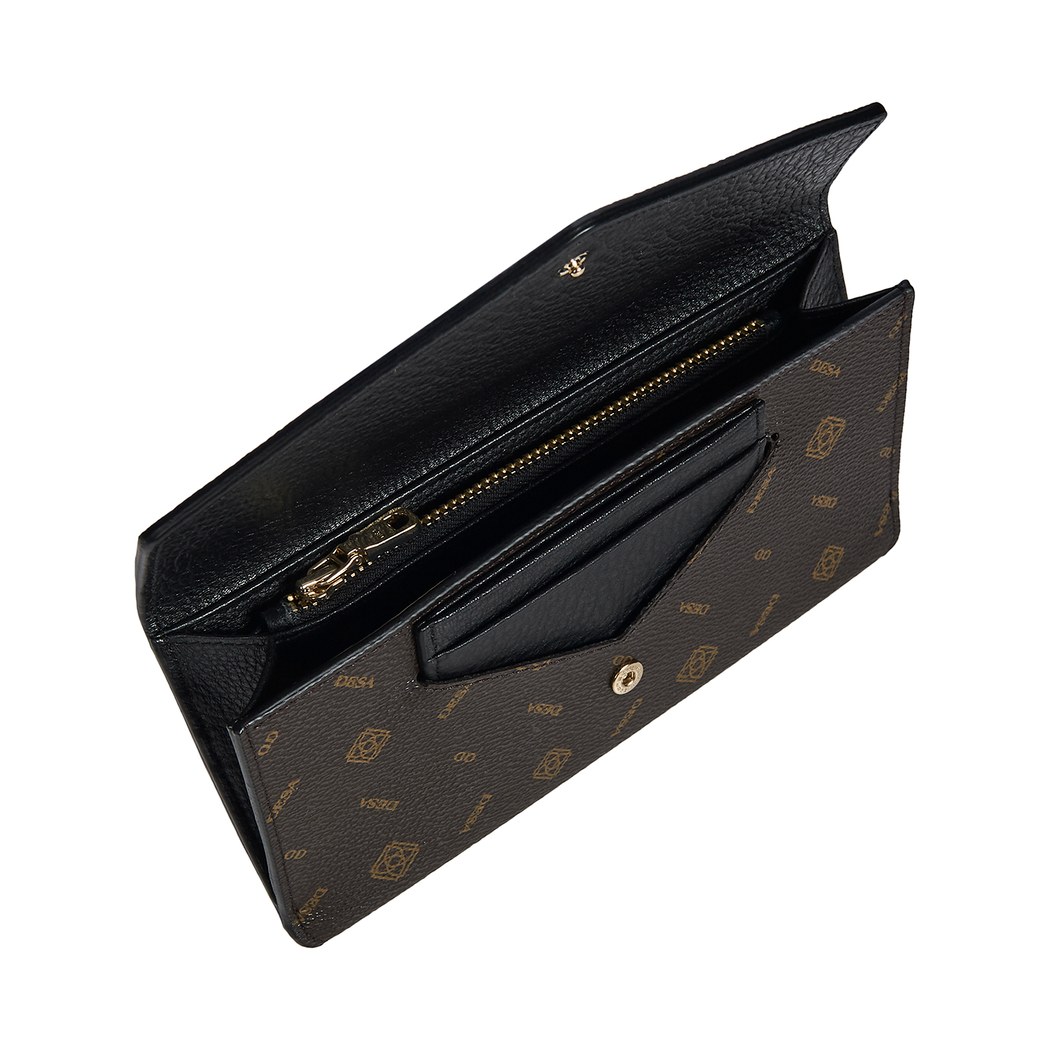 Kahve Zarf Monogram Kadın Cüzdan