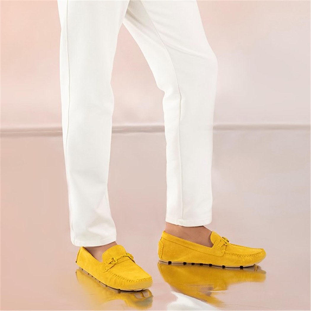 Kaiya Sarı Erkek Günlük Süet Deri Ayakkabı