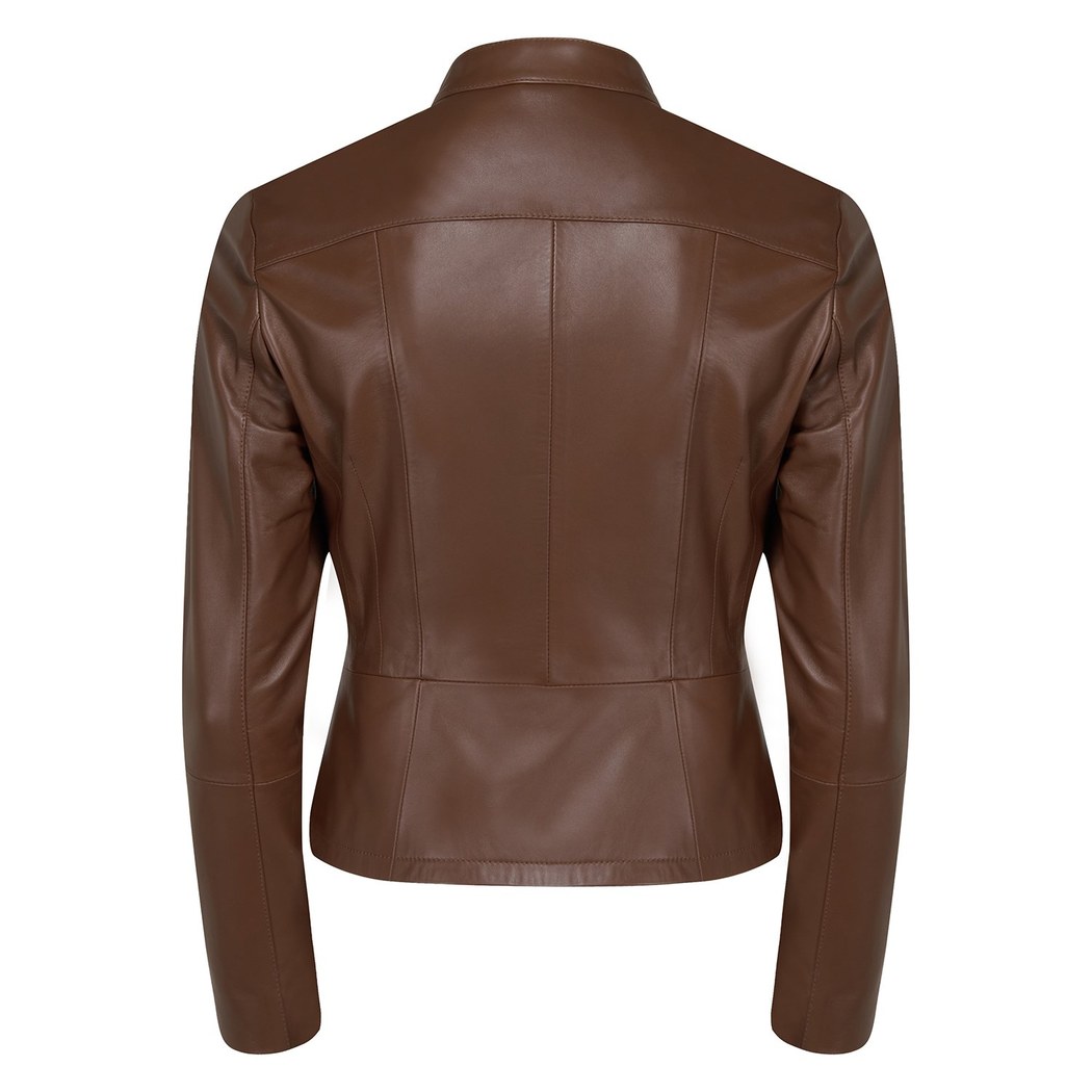 Kalle Taba Kadın Deri Ceket