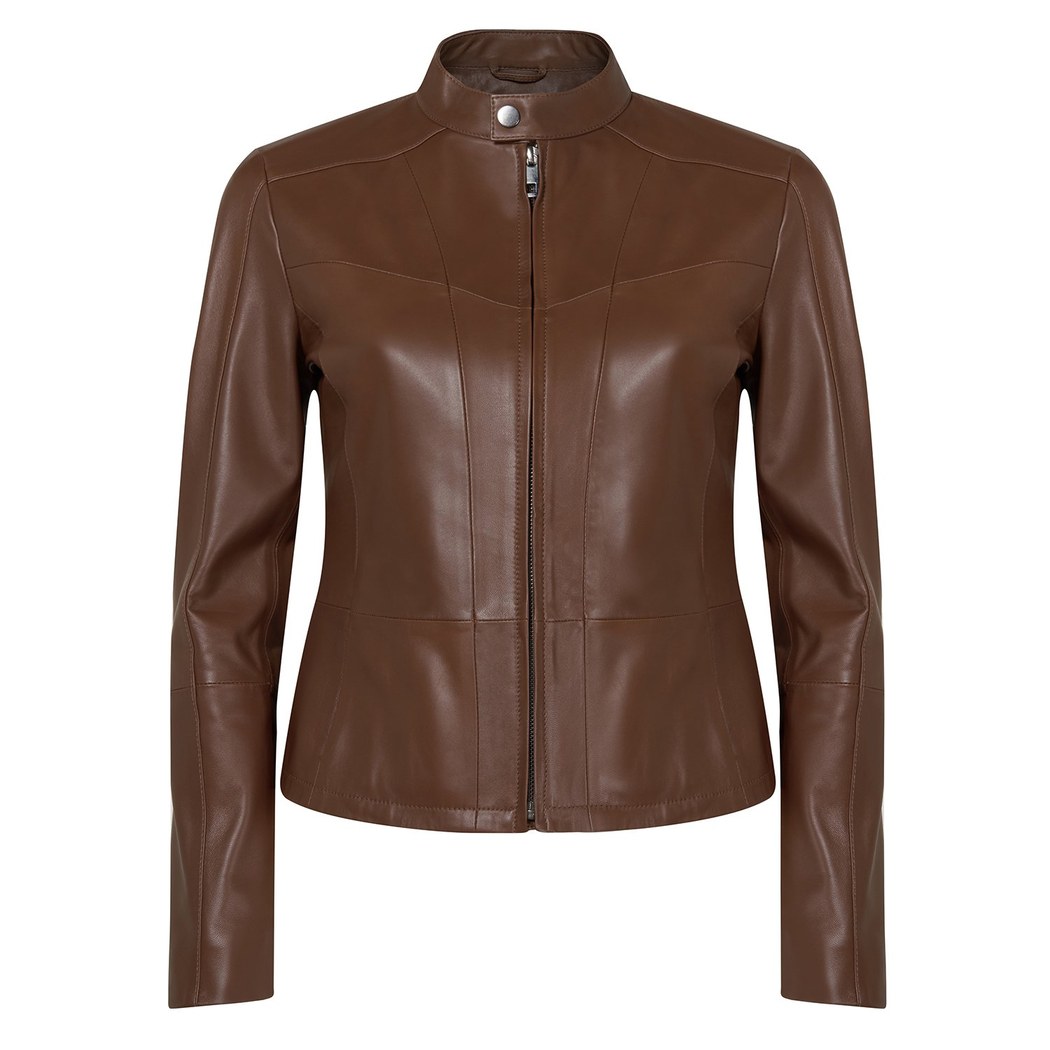 Kalle Taba Kadın Deri Ceket