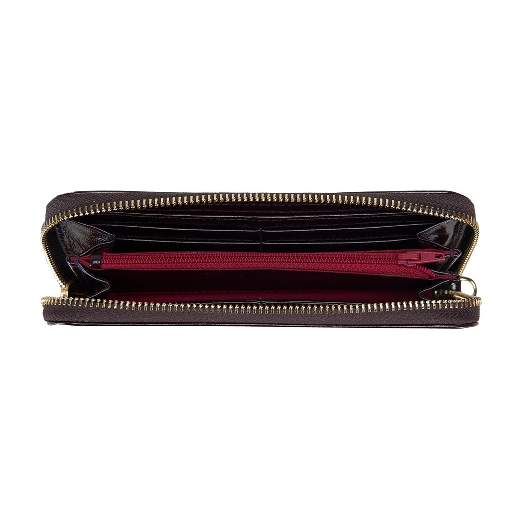 Kathleen Bordo Kadın Rugan Cüzdan