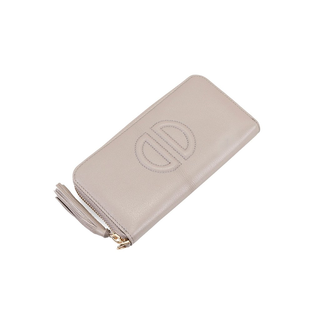 Kathleen Gri Kadın Deri Cüzdan