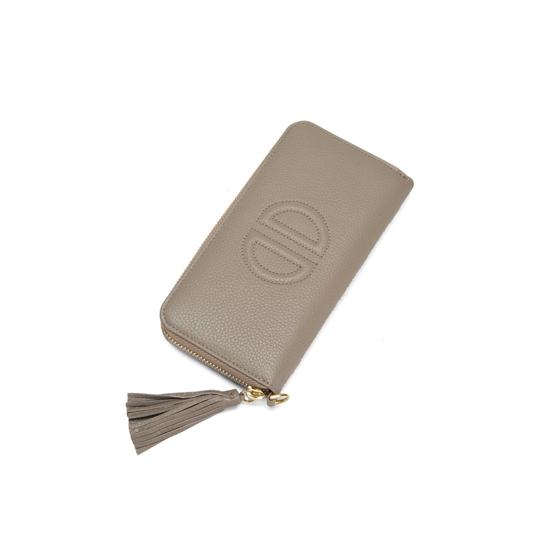 Kathleen Gri Kadın Deri Cüzdan