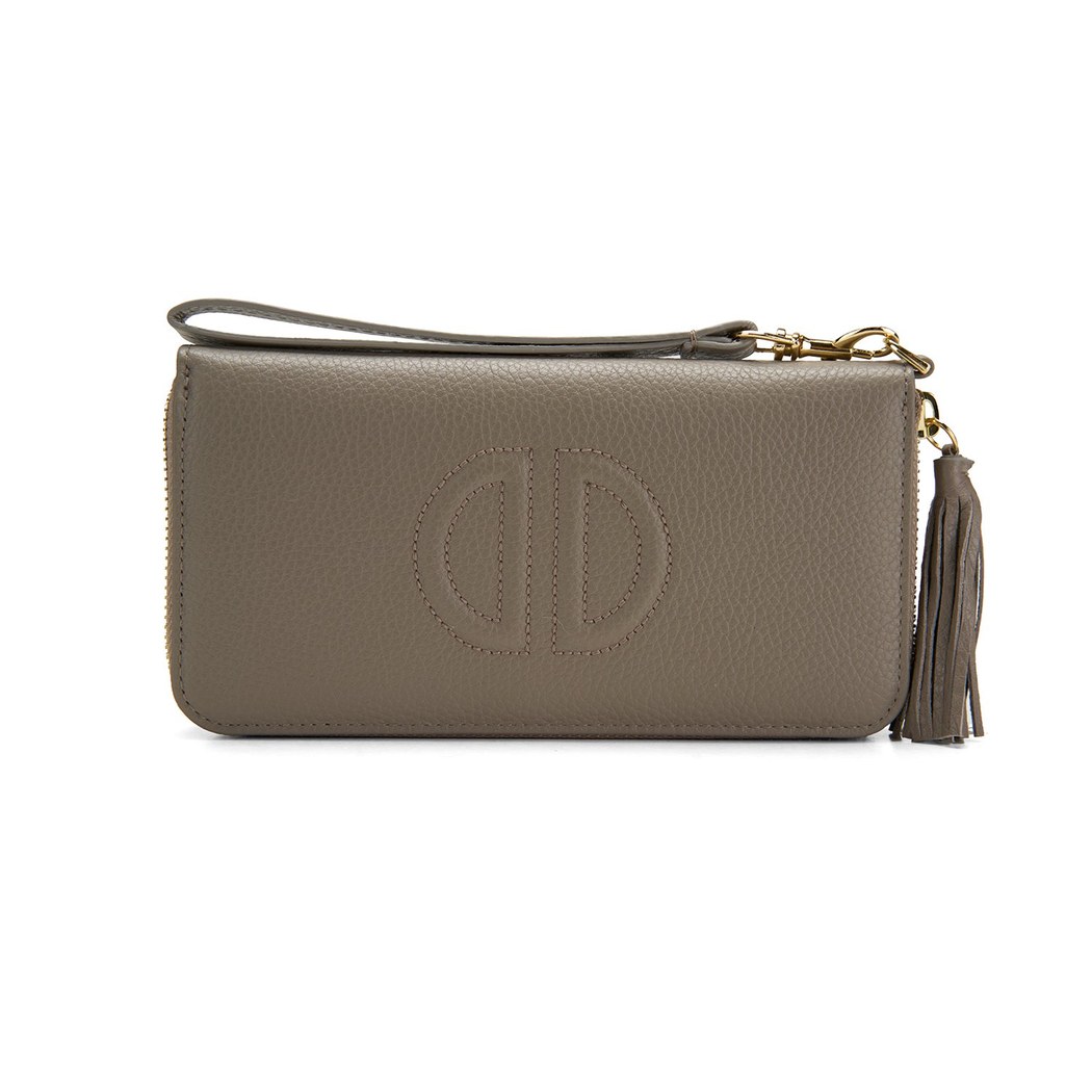 Kathleen Gri Kadın Deri Cüzdan