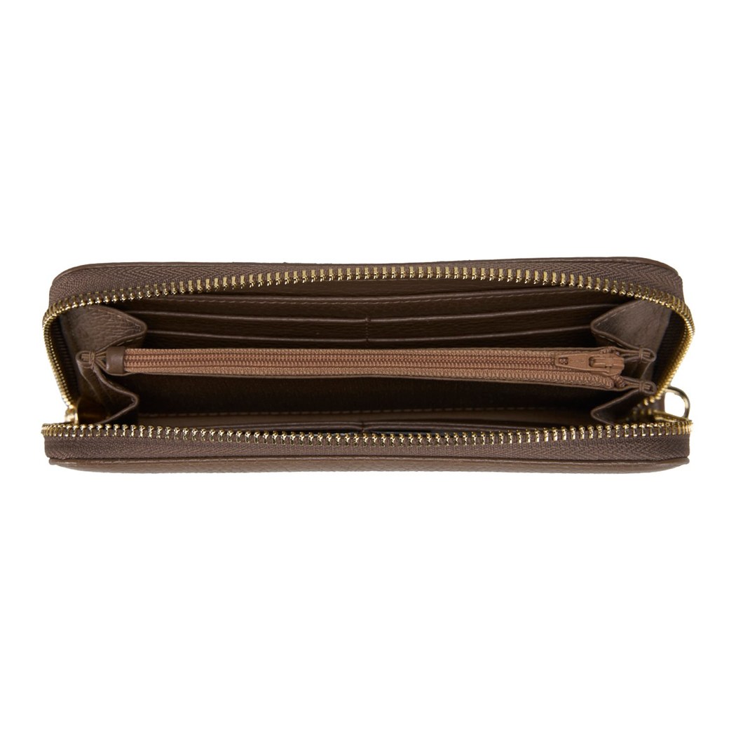 Kathleen Kahve Kadın Deri Cüzdan