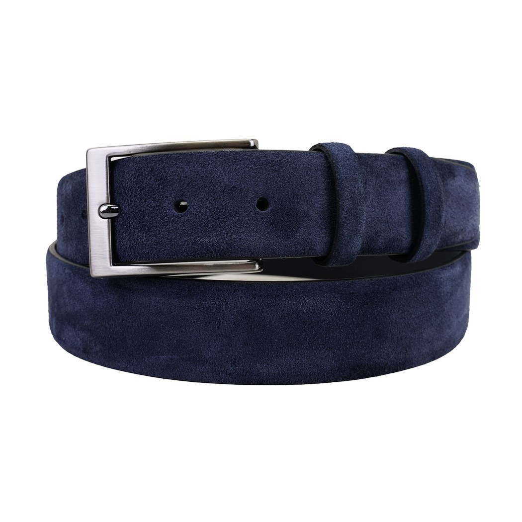 Keanu Lacivert Erkek Spor Deri Kemer