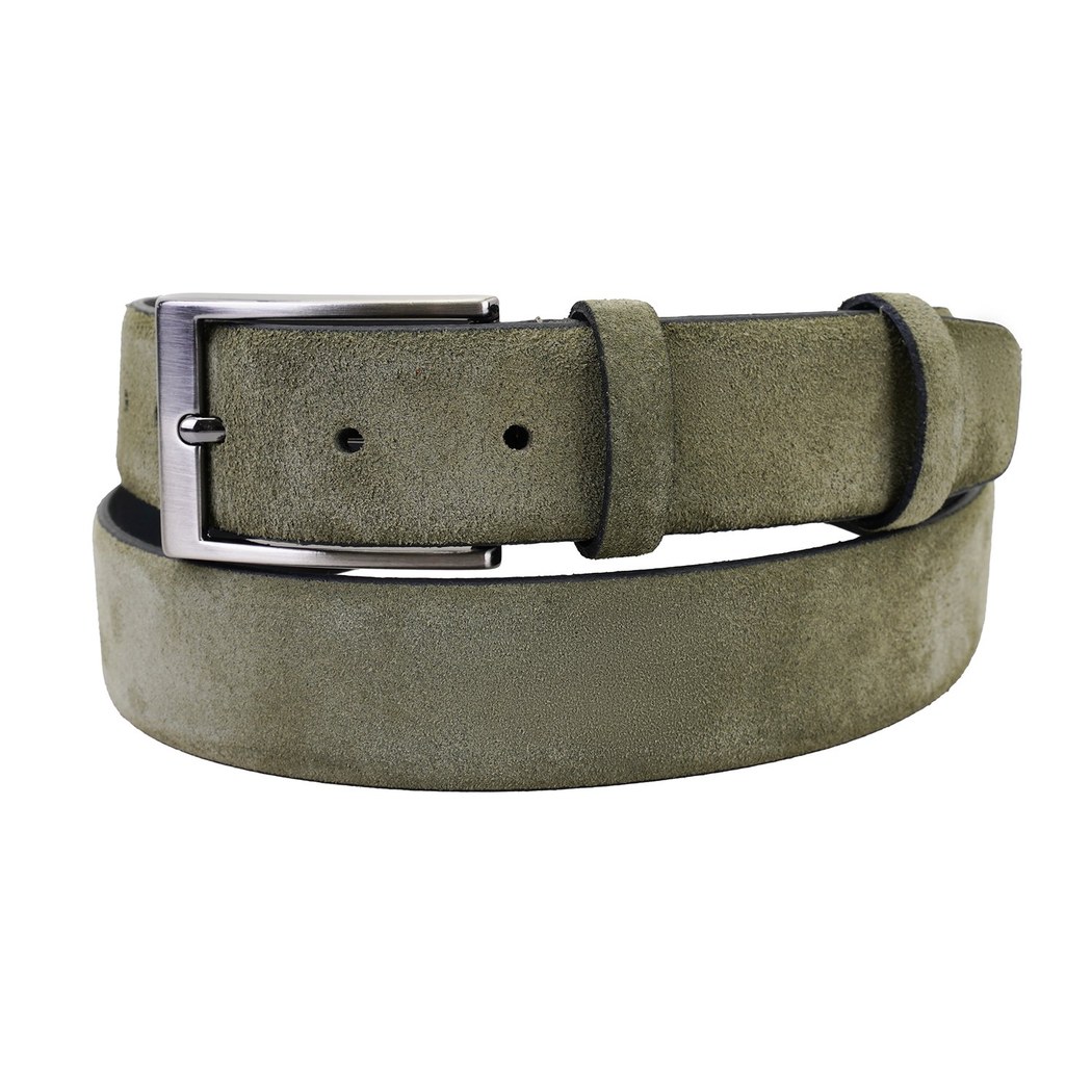 Keanu Yeşil Erkek Spor Deri Kemer