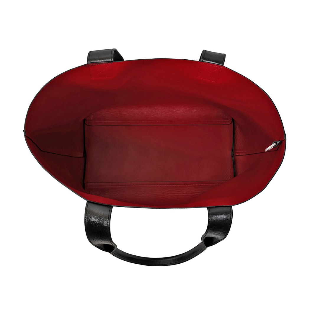 KeinxDesa Siyah Deri Omuz Çantası 