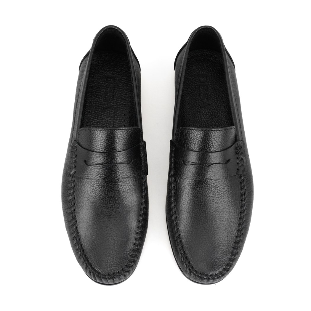 Kelvin Siyah Erkek Deri Loafer