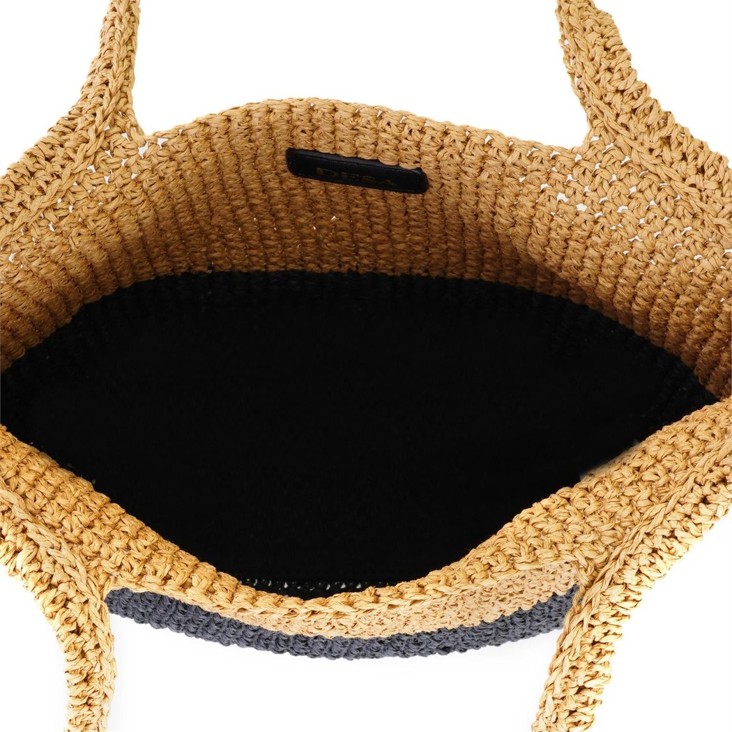 Kevin Siyah Kadın Hasır Omuz Çantası