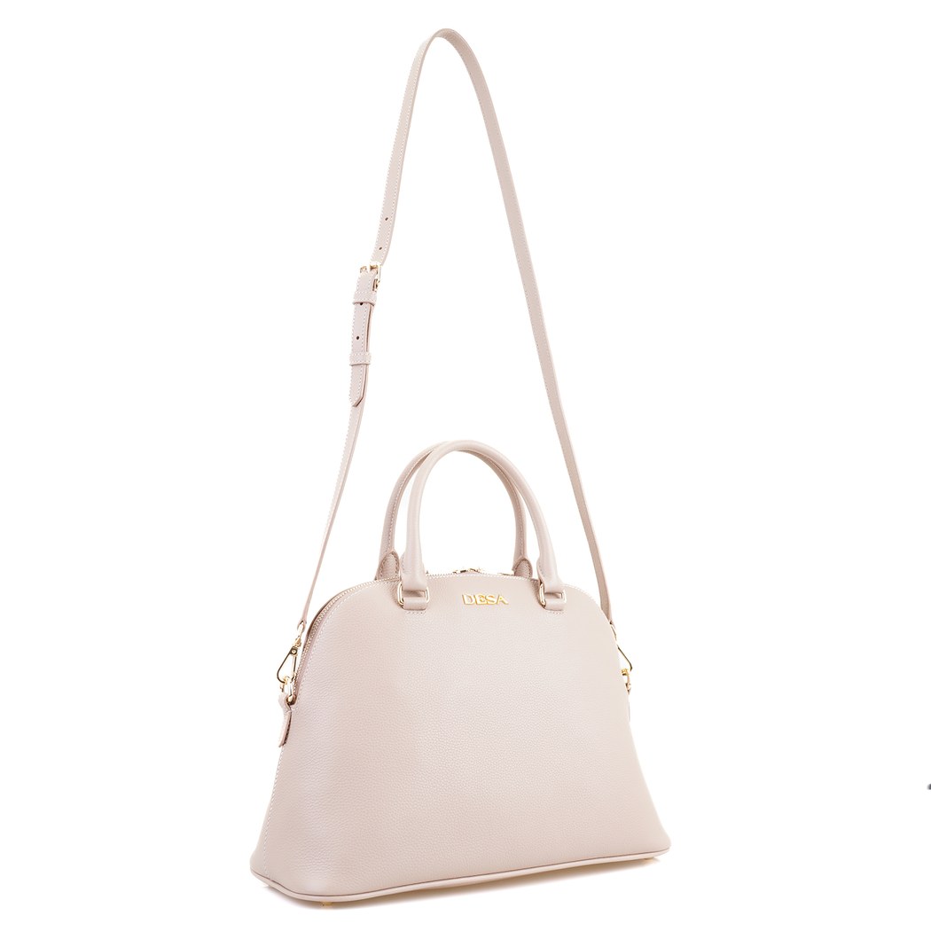 Khushi Krem Kadın Deri El Çantası