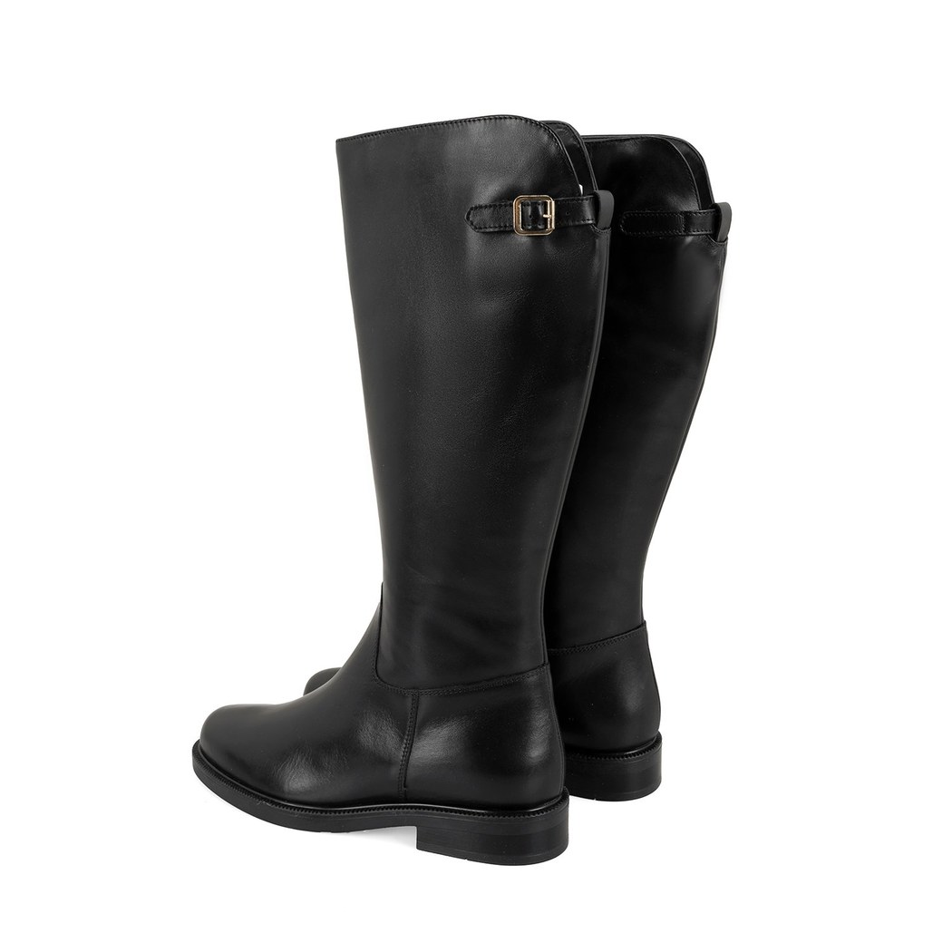 Kiar Siyah Kadın Deri Çizme