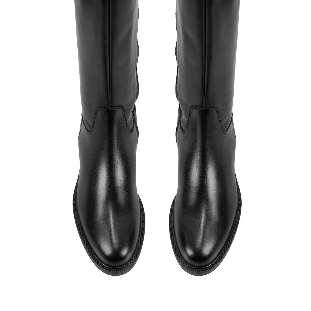 Kiar Siyah Kadın Deri Çizme