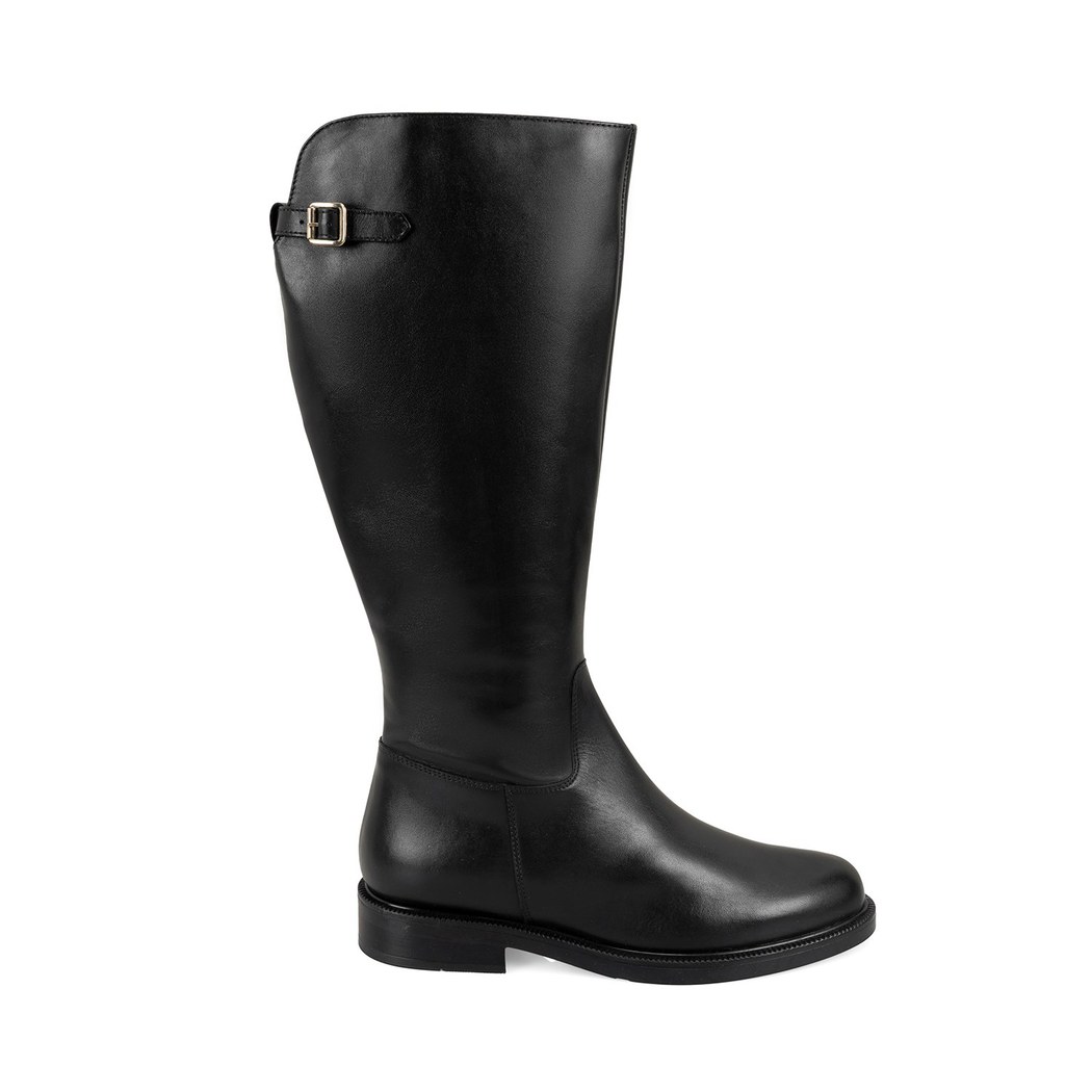 Kiar Siyah Kadın Deri Çizme