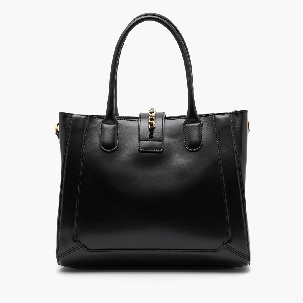 Kinsey Siyah Kadın Deri Omuz Çantası