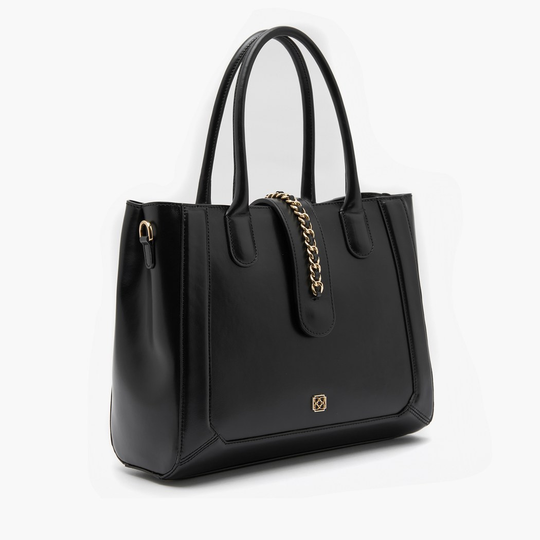 Kinsey Siyah Kadın Deri Omuz Çantası