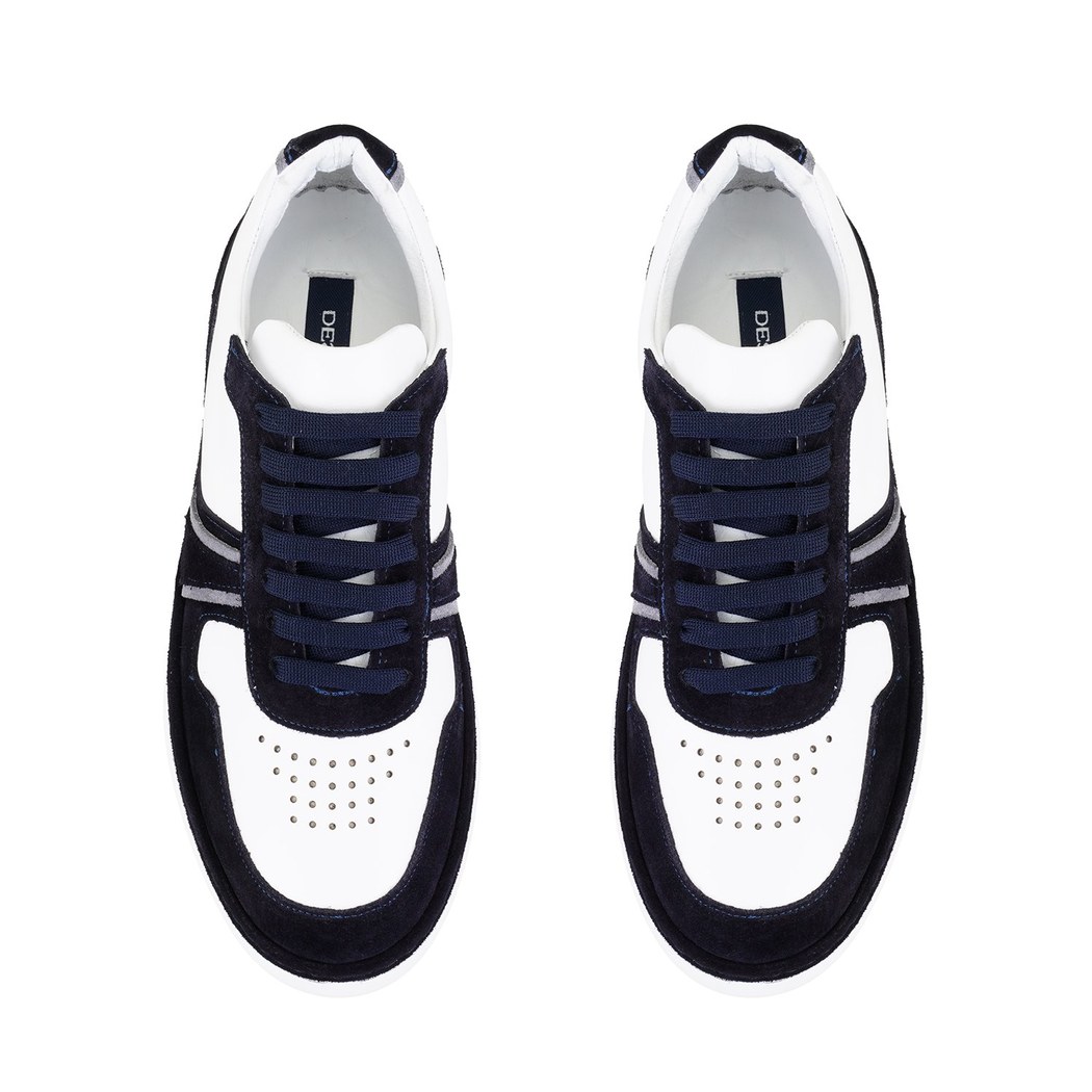 Kirk Lacivert Erkek Deri Spor Ayakkabı