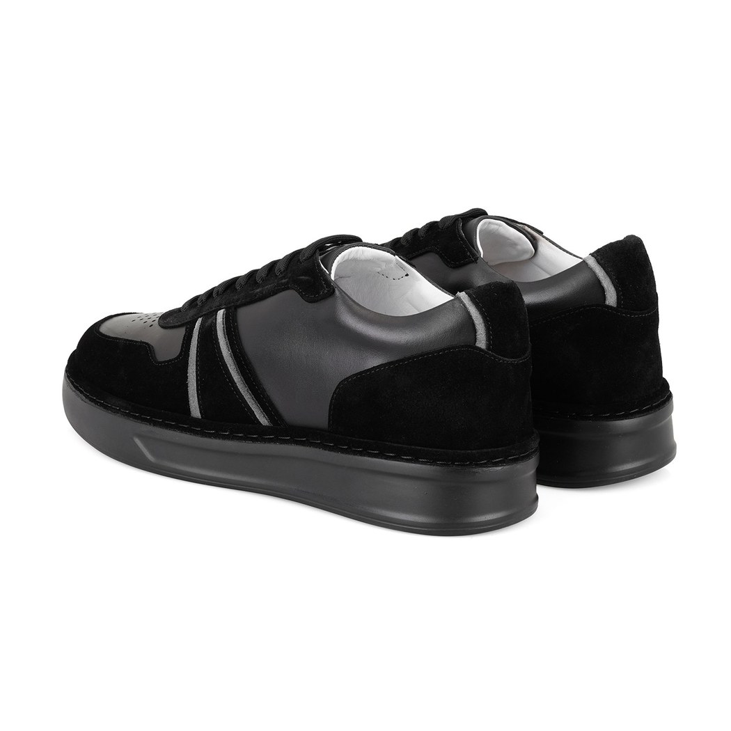 Kirk Siyah Erkek Deri Spor Ayakkabı