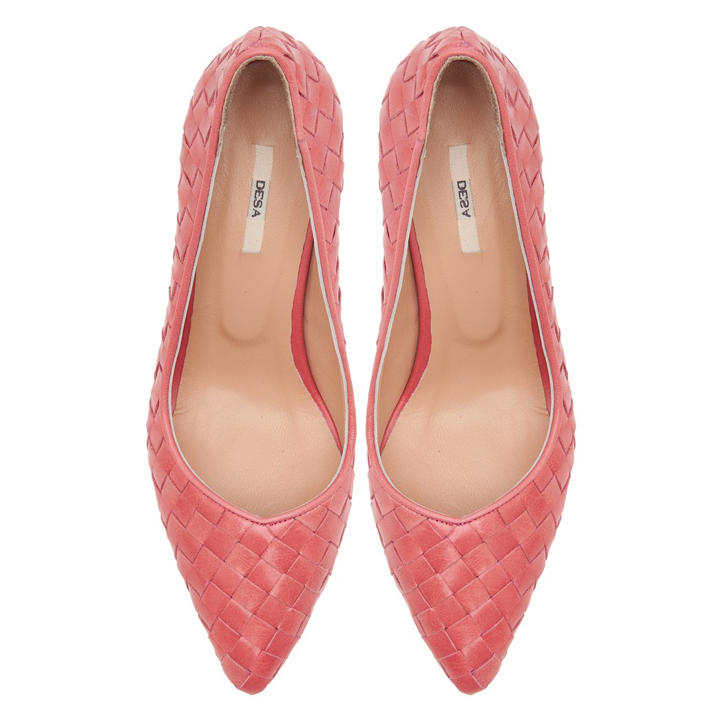 Kırmızı Alba Kadın Deri Klasik Ayakkabı