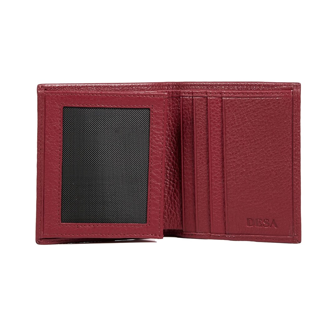 Kırmızı D Logolu Kadın Deri Cüzdan