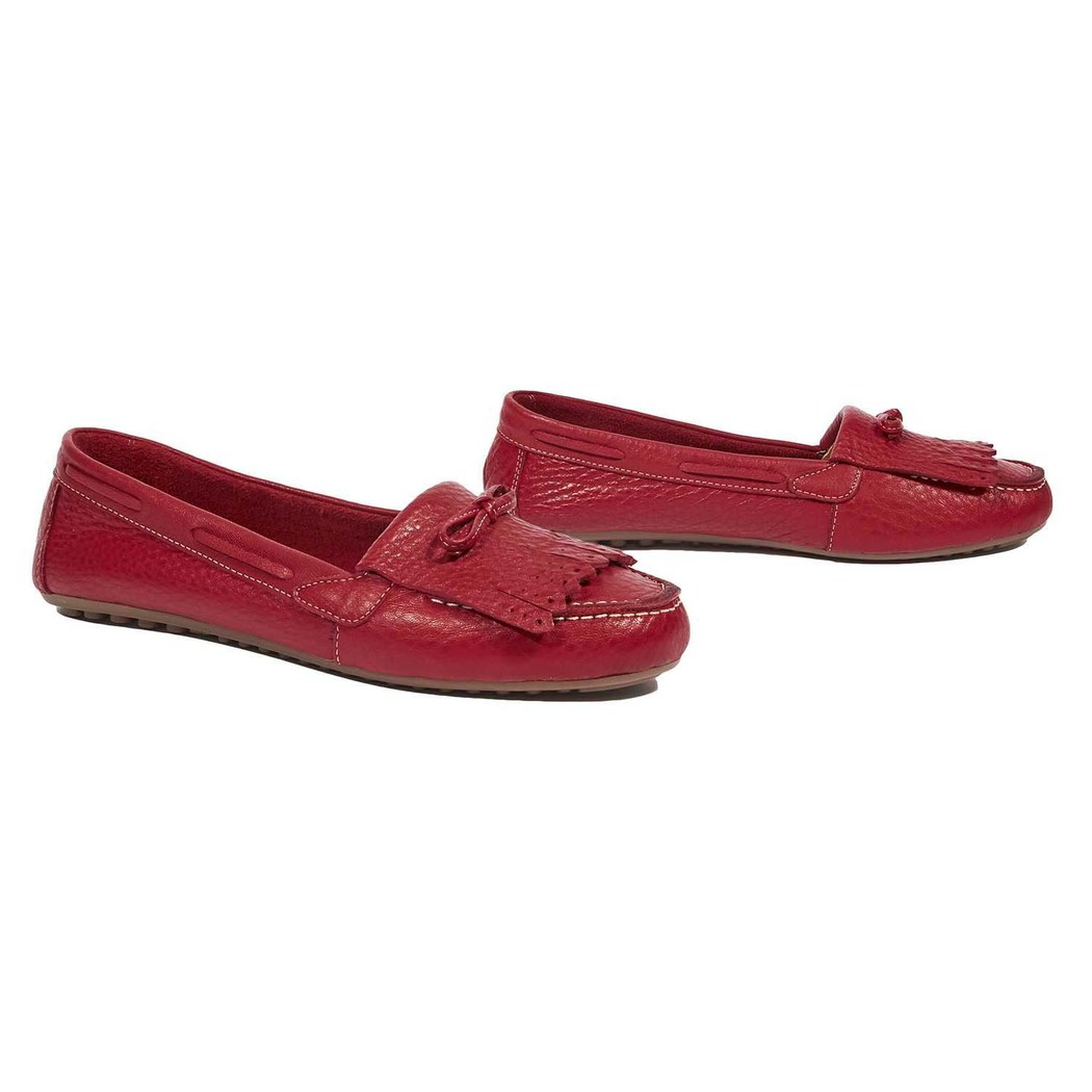 Kırmızı Emma Kadın Deri Loafer
