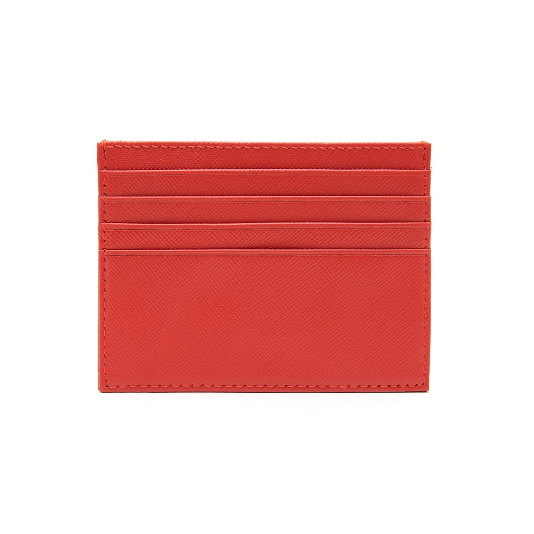 Kırmızı Kadın Deri Kartlık