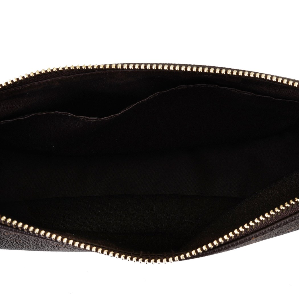 Klaus Kahve Kadın Monogram Omuz Çantası