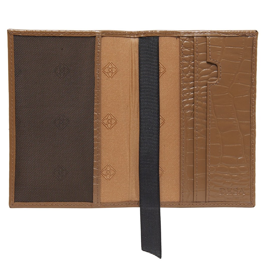 Kroko Baskılı Deri Pasaportluk